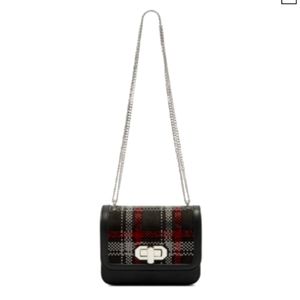 Inc. Ajae flap plaid crossbody